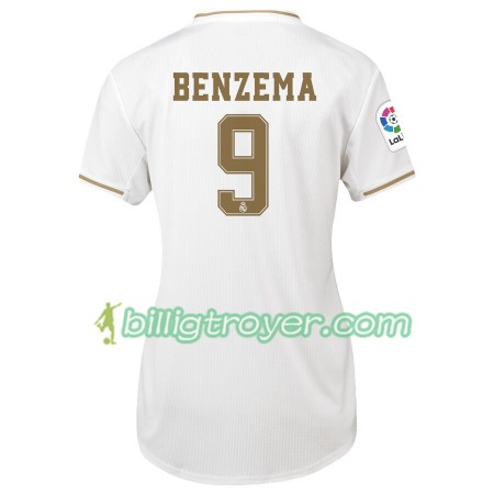 Billige Fotballdrakter Real Madrid Karim Benzema 9 Dame Hjemmedraktsett 2019/20 Kortermet